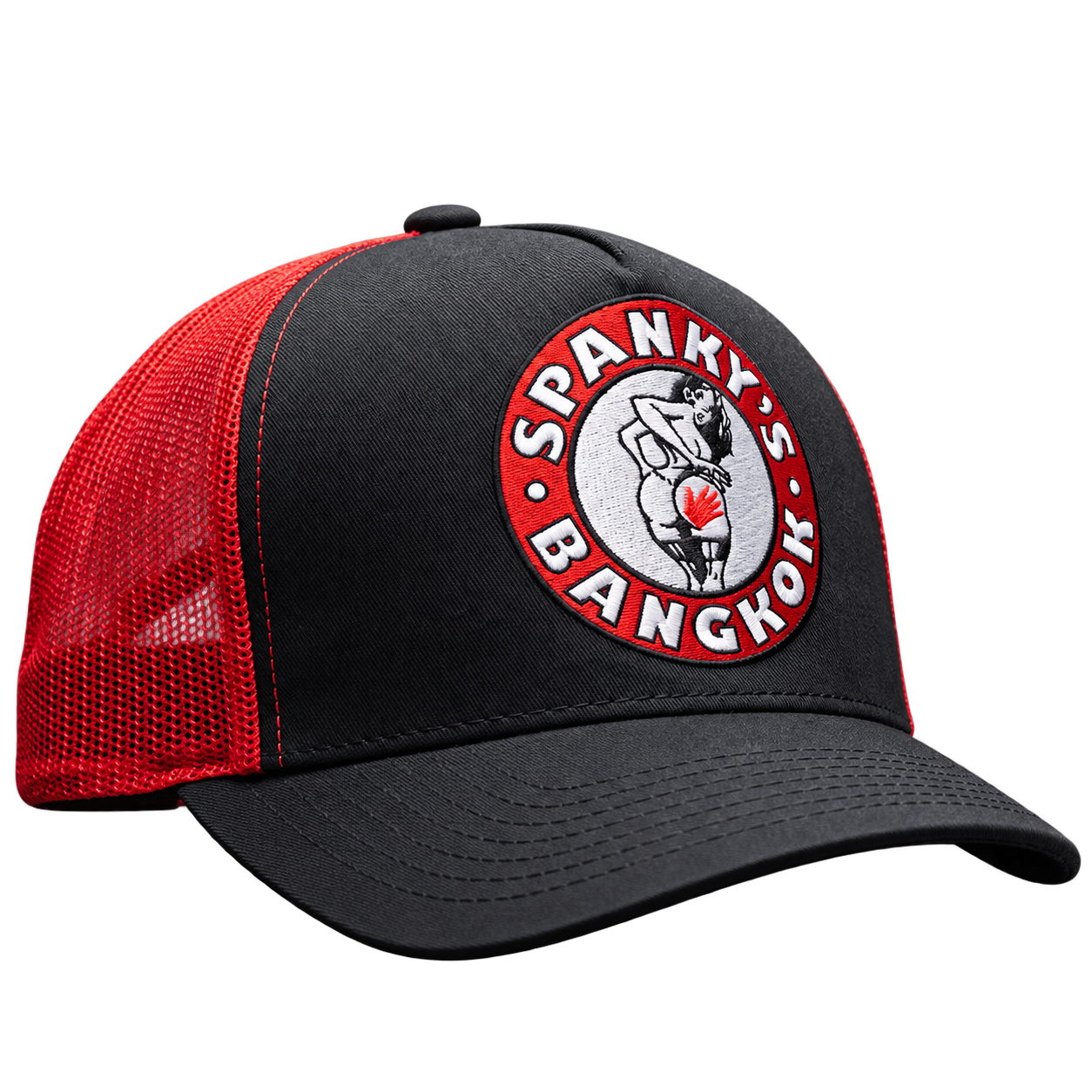 Trucker Cap — Black & Red